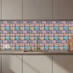 Parelmoerig - Bakstenen - Muur keuken achterwand 2 middel 871 zz_3dshopping