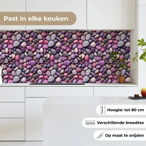 Kiezels - Paars - Roze keuken achterwand 2 middel 871 -sfeer4_NL