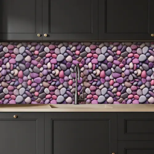 Kiezels - Paars - Roze keuken achterwand 2 middel 871 -sfeer1