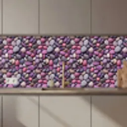 Kiezels - Paars - Roze keuken achterwand 2 middel 871 zz_3dshopping