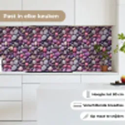 Kiezels - Paars - Roze keuken achterwand 2 middel 871 -sfeer4_NL