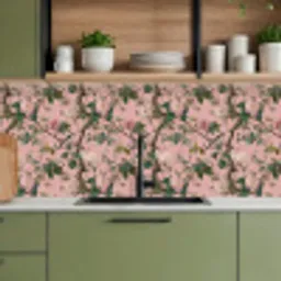 Pioenrozen - Botanisch - Vogel keuken achterwand 2 middel 871 -sfeer3
