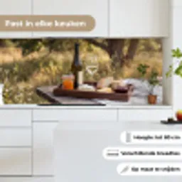 Picknick - Wijn - Kaasplankje keuken achterwand 2 middel -sfeer4_NL