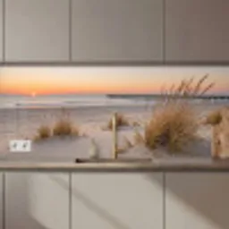 Pier - Zonsondergang - Strand keuken achterwand 2 middel zz_3dshopping