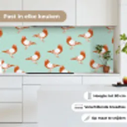 Duif - Vogel - Patroon keuken achterwand 2 middel 871 -sfeer4_NL