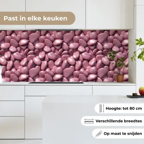 Roze - Glanzende - Stenen keuken achterwand 2 middel 871 -sfeer4_NL