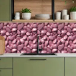 Roze - Glanzende - Stenen keuken achterwand 2 middel 871 -sfeer3