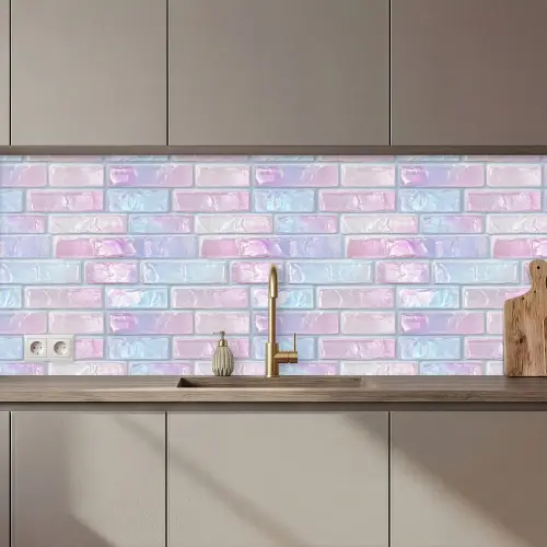 Roze - Parel - Glans - Muur keuken achterwand 2 middel 871 zz_3dshopping
