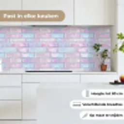 Roze - Parel - Glans - Muur keuken achterwand 2 middel 871 -sfeer4_NL