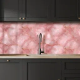 Roze - Kwarts - Goud - Marmer keuken achterwand 2 middel 871 -sfeer1