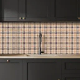 Plaid - Patroon - Beige - Zwart keuken achterwand 2 middel 871 -sfeer1