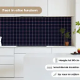 Plaid - Patroon - Blauw - Roze keuken achterwand 2 middel 871 -sfeer4_NL