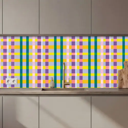 Ruit - Patroon - Kleurrijk keuken achterwand 2 middel 871 zz_3dshopping