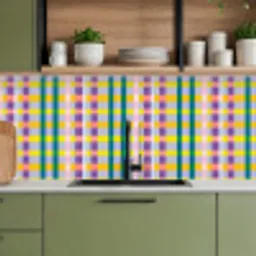 Ruit - Patroon - Kleurrijk keuken achterwand 2 middel 871 -sfeer3