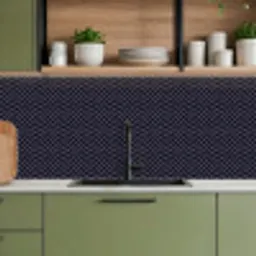 Plaid - Patroon - Visgraad - Blauw keuken achterwand 2 middel 871 -sfeer3