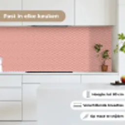 Plaid - Patroon - Visgraad - Roze keuken achterwand 2 middel 871 -sfeer4_NL