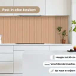 Plaid - Patroon - Bladvorm - Bruin keuken achterwand 2 middel 871 -sfeer4_NL