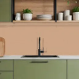 Plaid - Patroon - Bladvorm - Bruin keuken achterwand 2 middel 871 -sfeer3