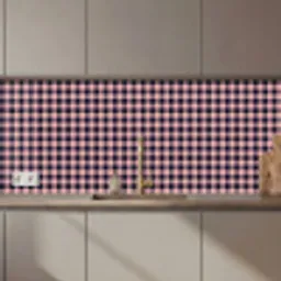 Plaid - Patroon - Roze - Zwart keuken achterwand 2 middel 871 zz_3dshopping