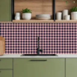 Plaid - Patroon - Roze - Zwart keuken achterwand 2 middel 871 -sfeer3