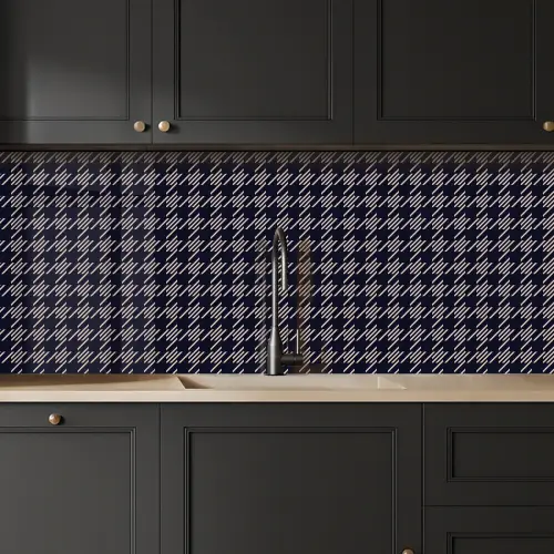 Plaid - Patroon - Ruit - Blauw keuken achterwand 2 middel 871 -sfeer1