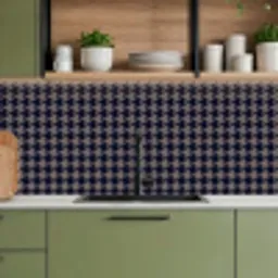Plaid - Patroon - Ruit - Blauw keuken achterwand 2 middel 871 -sfeer3