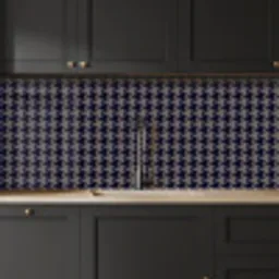 Plaid - Patroon - Ruit - Blauw keuken achterwand 2 middel 871 -sfeer1