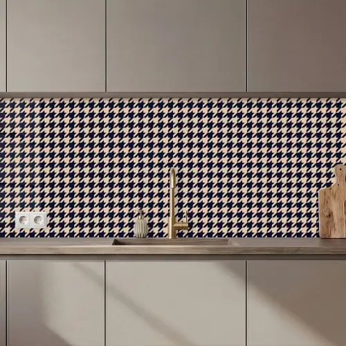 Plaid - Patroon - Ruit - Donkerblauw keuken achterwand 2 middel 871 zz_3dshopping