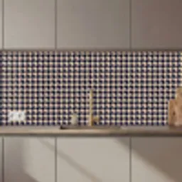 Plaid - Patroon - Ruit - Donkerblauw keuken achterwand 2 middel 871 zz_3dshopping
