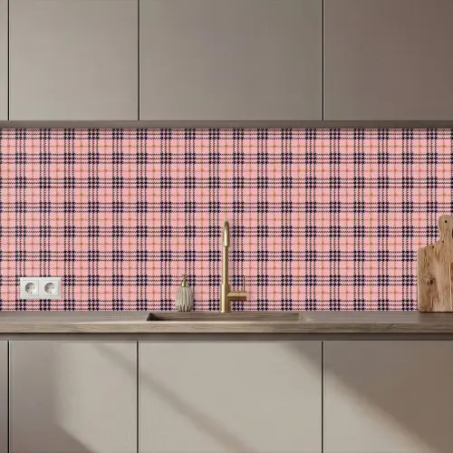 Plaid - Patroon - Schotse - Roze keuken achterwand 2 middel 871 zz_3dshopping