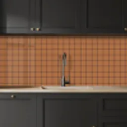 Plaid - Patroon - Vierkant - Bruin keuken achterwand 2 middel 871 -sfeer1
