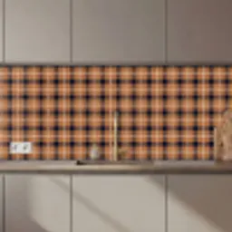 Plaid - Patroon - Vierkant - Bruin keuken achterwand 2 middel 871 zz_3dshopping
