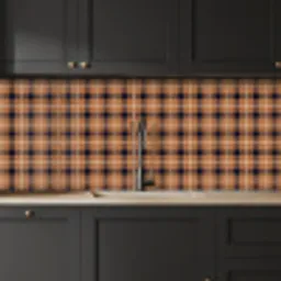 Plaid - Patroon - Vierkant - Bruin keuken achterwand 2 middel 871 -sfeer1