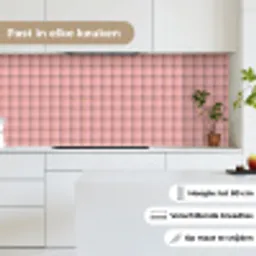 Plaid - Patroon - Gestreept - Roze keuken achterwand 2 middel 871 -sfeer4_NL