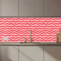 Speels - Patroon - Rood keuken achterwand 2 middel 871 zz_3dshopping