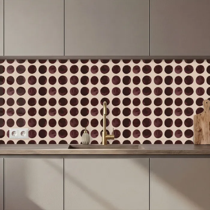 Stippen - Patroon - Bruin keuken achterwand 2 middel 871 zz_3dshopping