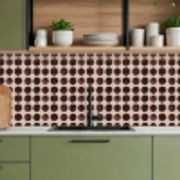 Stippen - Patroon - Bruin keuken achterwand 2 middel 871 -sfeer3