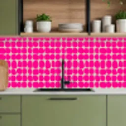 Stippen - Patroon - Roze keuken achterwand 2 middel 871 -sfeer3
