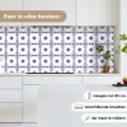 Portugal - Patronen - Blauw keuken achterwand 2 middel 871 -sfeer4_NL