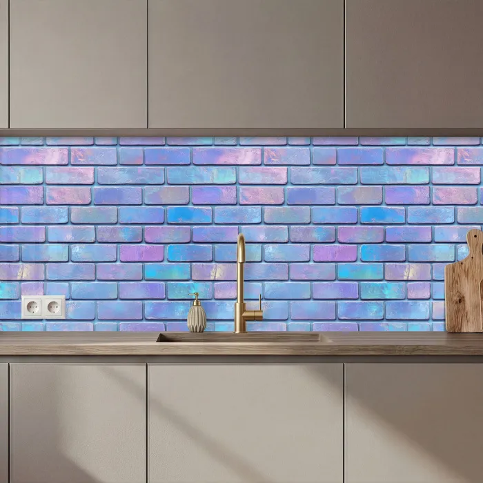 Paars - Blauwe - Muur keuken achterwand 2 middel 871 zz_3dshopping