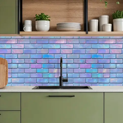 Paars - Blauwe - Muur keuken achterwand 2 middel 871 -sfeer3
