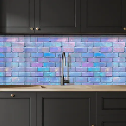 Paars - Blauwe - Muur keuken achterwand 2 middel 871 -sfeer1
