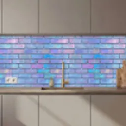Paars - Blauwe - Muur keuken achterwand 2 middel 871 zz_3dshopping