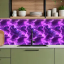 Paars - Bliksem - Wolken keuken achterwand 2 middel 871 -sfeer3