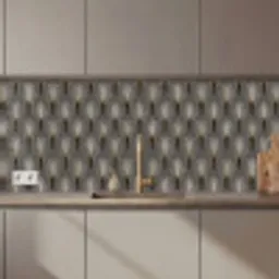 Waaierstralen - Goud - Antraciet keuken achterwand 2 middel 871 zz_3dshopping