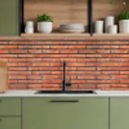 Rood - Bakstenen - Muur - Beschadiging keuken achterwand 2 middel 871 -sfeer3