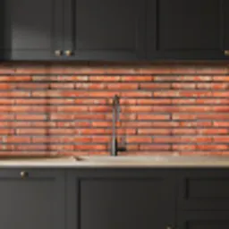 Rood - Bakstenen - Muur - Beschadiging keuken achterwand 2 middel 871 -sfeer1