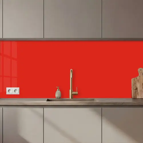 Rood - Kleur - Effen keuken achterwand 2 middel 871 zz_3dshopping