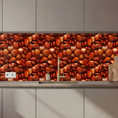 Rode - Glans -Stenen keuken achterwand 2 middel 871 zz_3dshopping