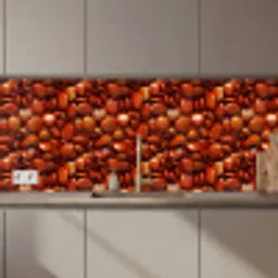 Rode - Glans -Stenen keuken achterwand 2 middel 871 zz_3dshopping